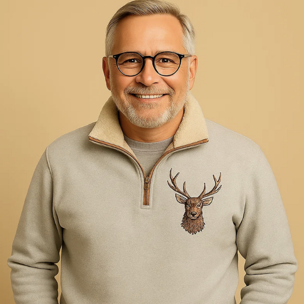 Alp & Aire | Klassischer Strickpullover mit Half-Zip