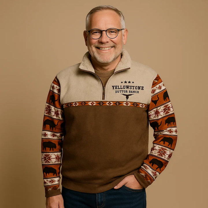 Alp & Aire | Klassischer Strickpullover mit Half-Zip