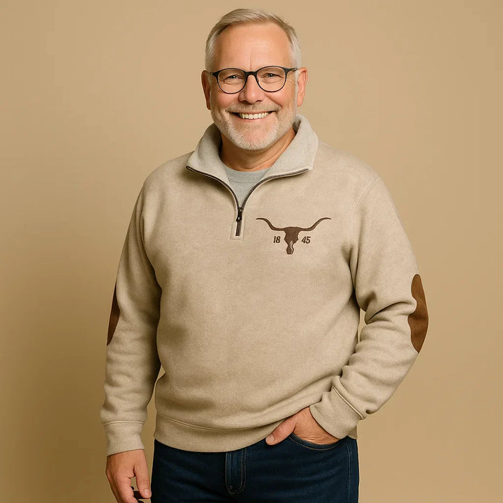 Alp & Aire | Klassischer Strickpullover mit Half-Zip