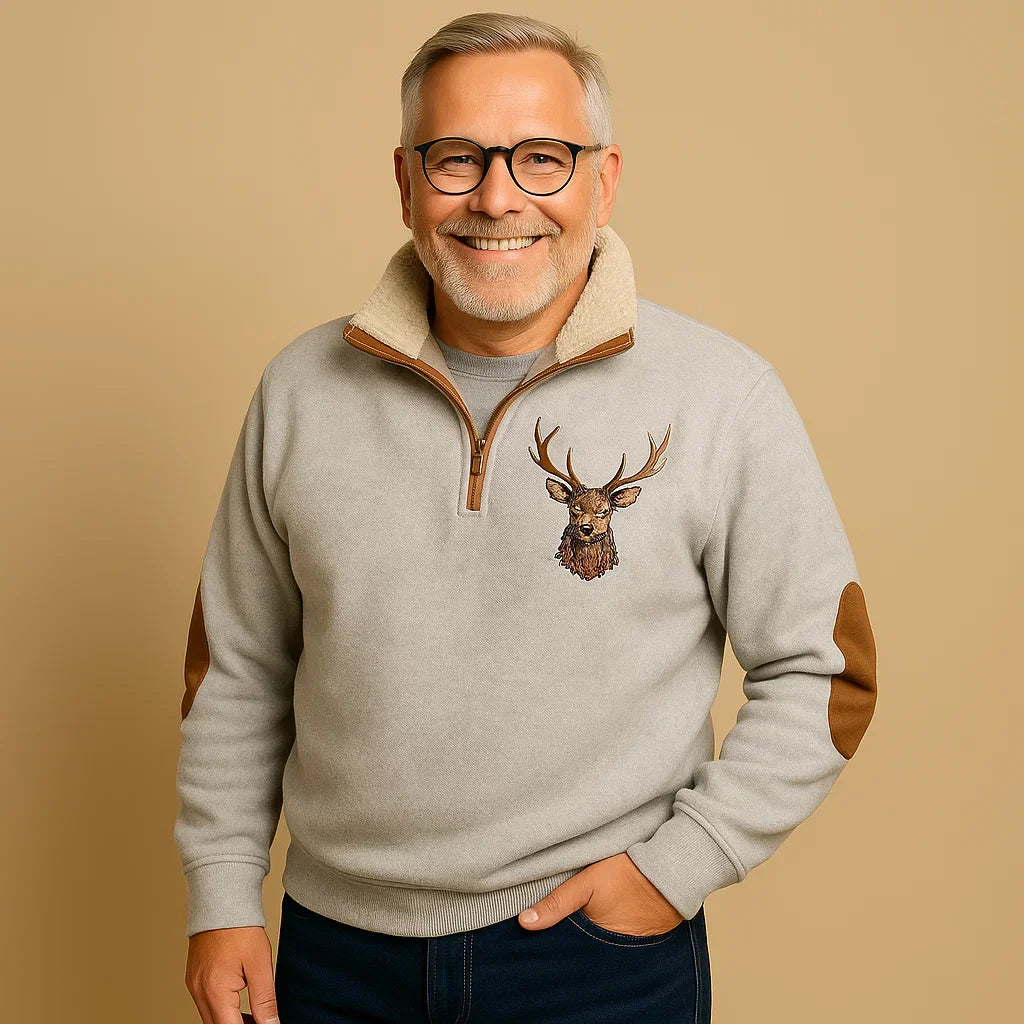 Alp & Aire | Klassischer Strickpullover mit Half-Zip