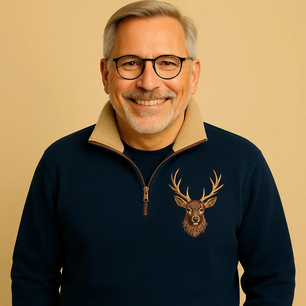 Alp & Aire | Klassischer Strickpullover mit Half-Zip